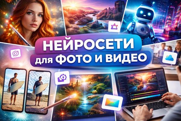 Нейросети для работы с фото и видео: создание, редактирование и улучшение визуального контента